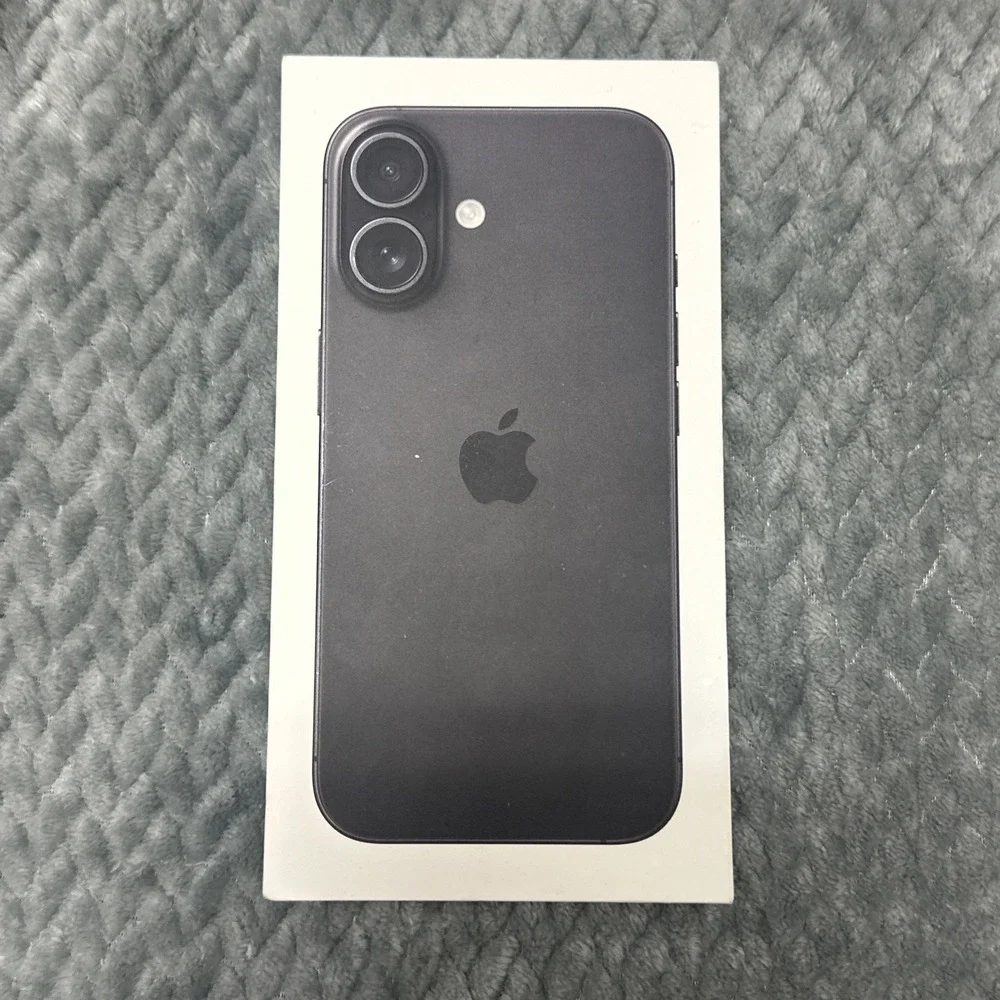 Apple iPhone 16 Box Only Black 128GB MYAP3LL/A Empty Retail Packaging No Phone